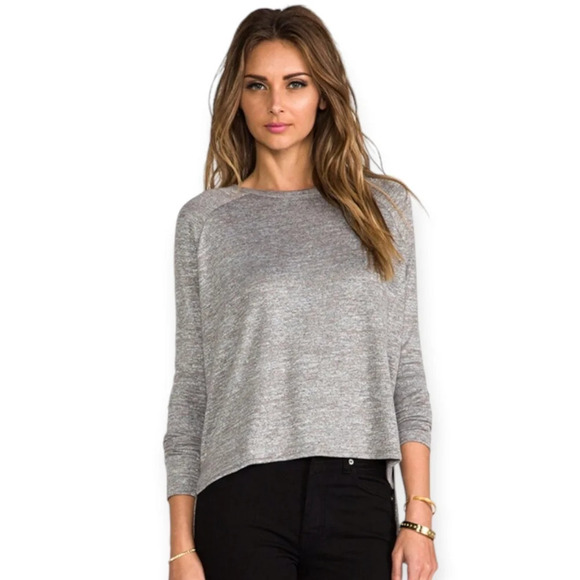 Rag &  Bone Jeans Camden Long Sleeve Tee with Step Hem Soft Oversize Relaxed XS - Picture 16 of 16